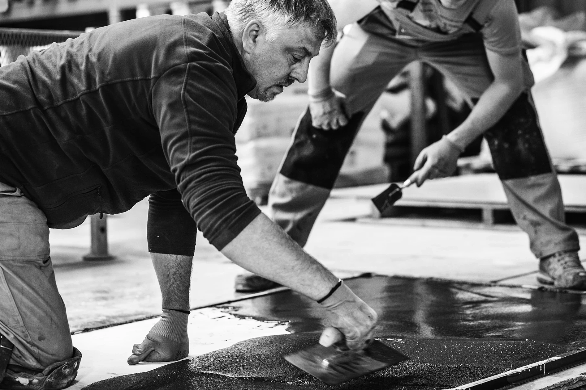 zwei Männer, Schwarz-Weiß