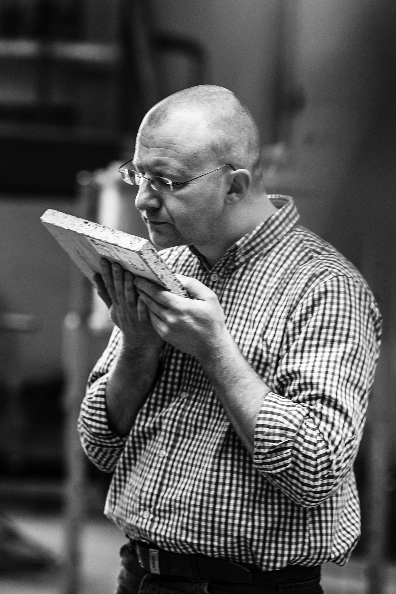 Sichtestrich, Terrazzo, Muster, Designboden, Handarbeit, Schwarz-Weiß, Prüfen